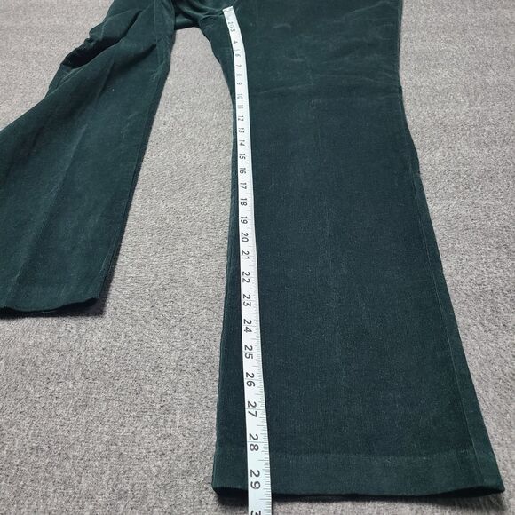Northern Reflections Jeans Womens 14 Essential Slim Green Corduroy Boho Pants - Picture 2 of 10